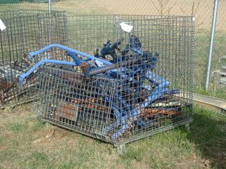 4ft X 4ft X 4ft Collapsible Crate C/w Qty Of Side Brackets*Note: Buyer Responsible For Loadout, This Item Is Located At 24 Nipewon Rd, Lac La Biche*