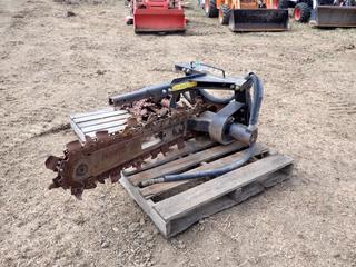 Toro Trenching Attachment C/w To Fit Mini Skid Steer Coupler, Extra Chain