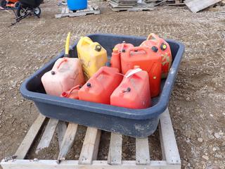 Qty Of Jerry Cans C/w Drip Tray