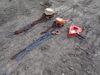 PTA Canada 2-Ton Chain Hoist C/w Unknown Cap. Chain Hoist And Jet 2-Ton Beam Clamp