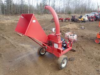Split-Fire 4020 Wood Chipper C/w Honda GX630 Gas Engine And 2in Ball Hitch. Showing 1hr. SN 259525200INI26150