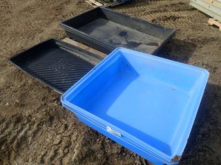 (2) 64in X 42in X 10in, (2) 42in X 42in X 12in And (1) 46in X 34in Drip Trays