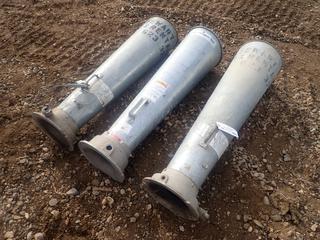 (2) Hurricane 6in Pneumatic Air Blowers C/w (1) Universal Tool 6in Pneumatic Air Blower