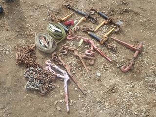 Qty Of Ratchet Boomers, (2) Chains, Lever Load Binders And (2) Ratchet Straps