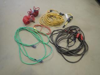 (1) Set Of Booster Cables C/w (2) Extension Cords, (2) Air Lines And (1) CEP Power Adapter 