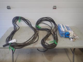 (2) Welding Cable C/w Qty Of Welding Rods