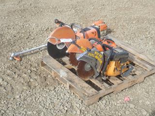 (2) STIHL Cut Off Saws, Rescue K950 Cut Off Saw And (1) Weed Wacker *Note: Parts Only* 