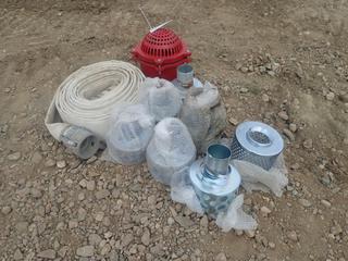 Qty Of 3in And (1) 6in Suction Can Filters C/w 3in Discharge Hose
