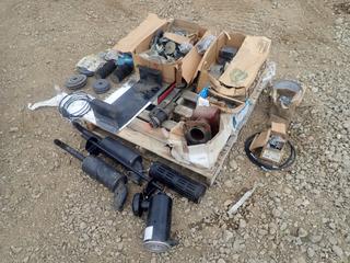 Qty Plate Tamper Parts, Side Plated. Mufflers, Air Cleaner Parts And Assorted Supplies