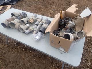 Qty Of Assorted Water Fittings, Male And Female Camlock Couplers And Assorted Reducers