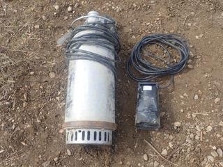 (1) 2in Submersible Pump C/w (1) 3/4in 115V Submersible Pump