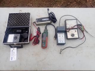 Pro Tester 7 Analyzer AC Circuit Load Tester, Illumination Level Meter And Assorted Supplies