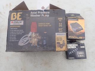 BE Comet BXD25282800PSI Axial Pressure Washer Pump C/w Electric Trailer Brake And Deep Sea Electronics DSE3000 