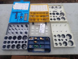 Qty Of Pressure Washer Tips, Incomplete Seat Cutter Kit, Brass Fittings, Joiners, Incomplete O-Ring Sets And Assorted Supplies