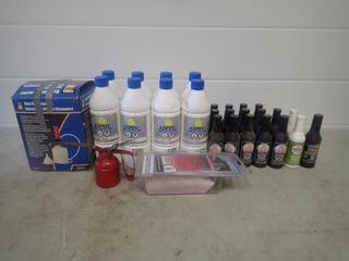 Qty Of Gas Line Antifreeze, Gas/Oil Extractor, Oil Can, Degreaser Detergent And Diesel Fuel Conditioner