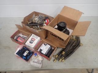Ignition Oil Primary Control, Fuel Oil Filter, Regulators, Fittings, Hoses, Fan Blower And Assorted Gas Furnace Parts
