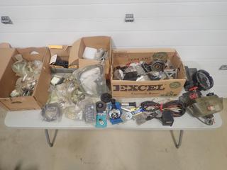 Qty Of Coolant Containers, Handles, Hose, Gasket, O-Rings, Air Fittings, Fuel Filter And Assorted Supplies