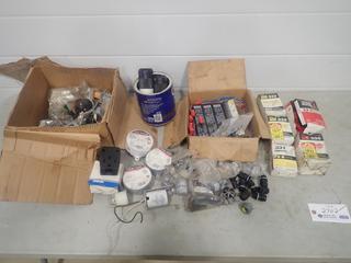 Qty Of Ballasts, Outlet Boxes, Lamp Holders, Light Switch Box, Breakers And 4-Prong Male Outlet