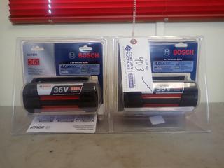 (2) Bosch 36V Lithium-Ion Batteries *Unused*