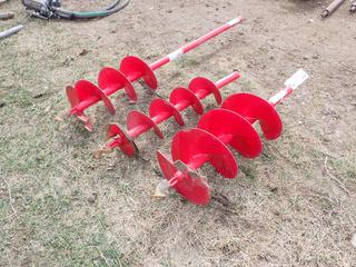 (1) 8in, (1) 10in And (1) 12in Earth Auger Bits
