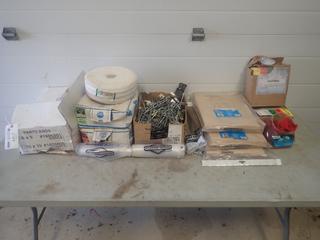 Qty Of Plastic Bags, Garbage Bags, Wall Hooks, Dust Bags, Sill Sealer And Assorted Supplies