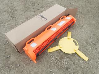 Rapid Roll Barrier Storage Cartridge C/w Base And Vertical/Horizontal Fence Roll *Unused*