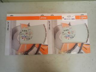 (2) STIHL D-B10 14in Diamond Blades *Unused*