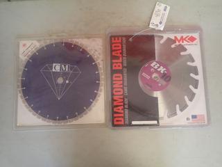 CM 615 14in Diamond Blade C/w MK BX-10 14in Diamond Blade *Unused*