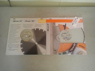 (2) STIHL D-B10 16in Diamond Blades *Unused*