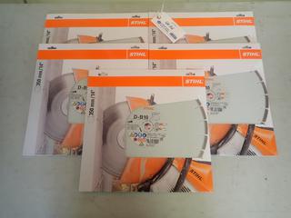 Qty Of (5) STIHL D-B10 14in Diamond Blades *Unused*