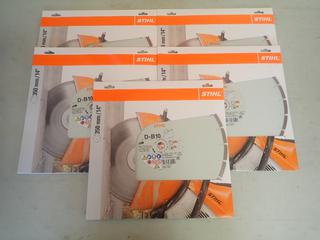 Qty Of (5) STIHL D-B10 14in Diamond Blades *Unused*
