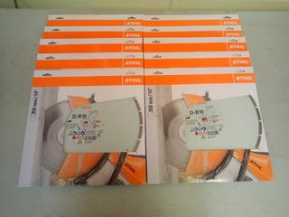 Qty Of (10) D-B10 STIHL 14in Diamond Blades *Unused*