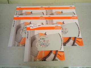 Qty Of (5) STIHL D-B10 14in Diamond Blades *Unused*