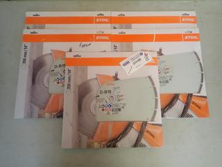 Qty Of (5) STIHL D-B10 14in Diamond Blades *Unused*