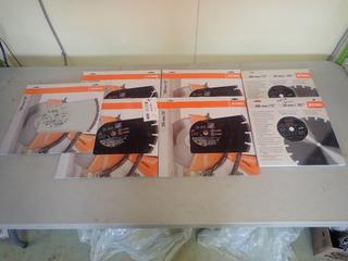 Qty Of (5) STIHL 14in Diamond Blades C/w (2) STIHL 12in Asphalt Diamond Blades *Unused*