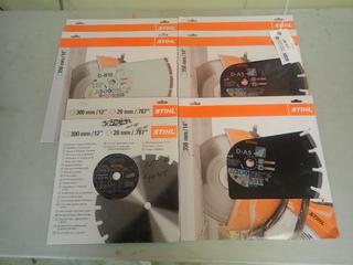 Qty Of (5) STIHL 14in Diamond Blades C/w (2) STIHL 12in Asphalt Diamond Blades *Unused*