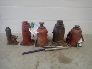 Qty Of 20-Ton And 12-Ton Hydraulic Bottle Jacks