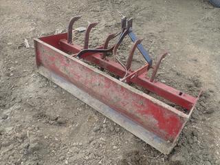 Hawkline 6ft Box Blade C/w 5 Ripping Shanks, 3 Point Hitch. SN 209118-41