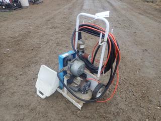 Kraft Tool Electric Texture Gun 115/230V C/w Stand, Hose And Spray Gun. SN 1093320700