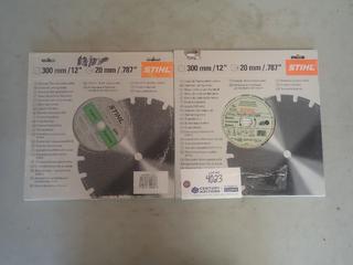 STIHL 12in Concrete Diamond Blade C/w STIHL 12in Asphalt Diamond Blade *Unused*