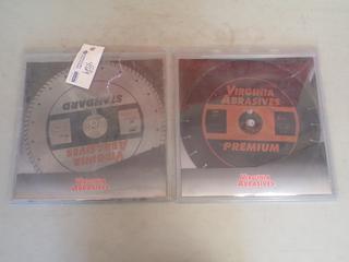 (1) Virginia Abrasives 14in Wet/Dry  Concrete Diamond Blade C/w (1) Virginia Abrasives 14in Wet/Dry Rescue Blade *Unused*