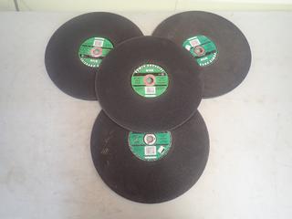 Qty Of (9) Jet Power Abrasive 14in Concrete Reinforced Cut Off Wheels