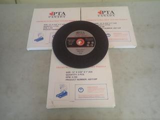 Qty Of PTA Canada Ultra Chop 12in Metal Cut Off Wheels *Unused*