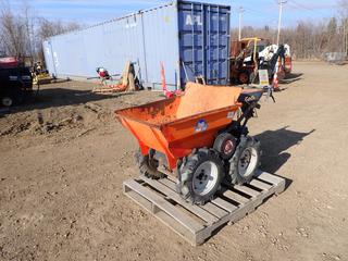 2007 Belle Model BMD-01 Motorized Mini Dumper C/w Honda Engine. SN BMD01141866 *Note: Working Condition Unknown*