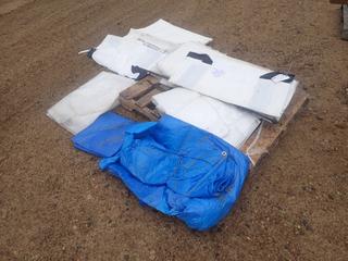 Qty Of Oversized Sand Bags C/w Tarps