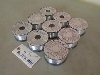 Qty Of (9) Rolls Of Power Weld .030in Aluminum Welding Wire