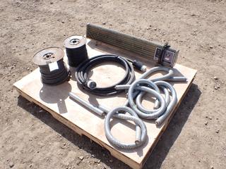 Nexans 12(1) RW90 CU 600V Cable C/w Nexans 2C12(1) NMWU 300V Cable, 125/350V 50A Cord, Torcan 88 Radiant Heater And Assorted Supplies