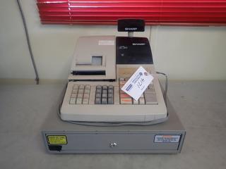 Sharp ER-A330 120V Cash Register C/w Keys. SN 68004240