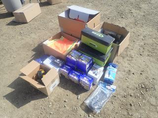 North FR Size 2XL Rain Wear C/w Winter Boot Liners, Ear Muffs, High Vis Vests, First Aid Kits, Traction Aids And Assorted Safety Supplies