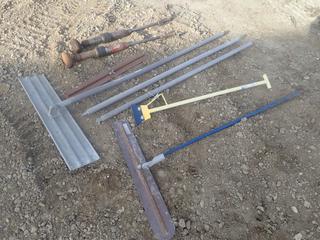 (2) Pneumatic Hand Tampers C/w (3) Trowels, Handle And (1) Ice Chipper